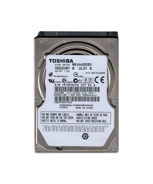 HDD2H81M | TOSHIBA | 640GB 5400RPM SATA 3GB/S 8MB CACHE 2.5-INCH HARD DRIVE HDD2H81M | TOSHIBA | 640GB 5400RPM SATA 3GB/S 8MB CACHE 2.5-INCH HARD DRIVE