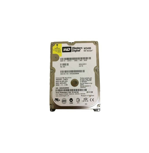 0X7571 | DELL | 40GB 5400RPM IDE/ATA 2MB CACHE 2.5-INCH HARD DRIVE 0X7571 | DELL | 40GB 5400RPM IDE/ATA 2MB CACHE 2.5-INCH HARD DRIVE