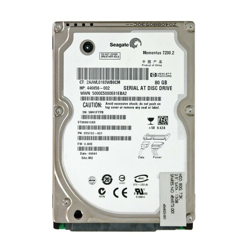 9S5132-621 | SEAGATE | MOMENTUS 7200.2 80GB 7200RPM SATA 3GB/S 8MB CACHE 2.5-INCH HARD DRIVE