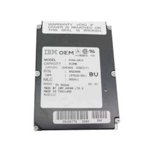 85G3596 | IBM | Travelstar 3800RPM IDE ATA 32KB Cache 2.5-inch Hard Drive