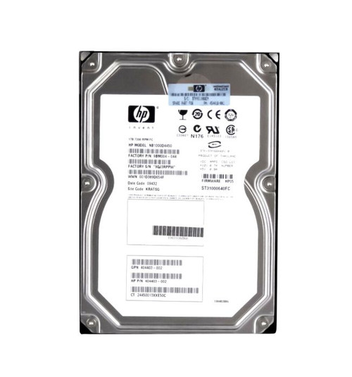 AG719A |  HP | 300GB 10000RPM FIBRE CHANNEL 2GB/S HOT-PLUGGABLE DUAL PORT 3.5-INCH HARD DRIVE