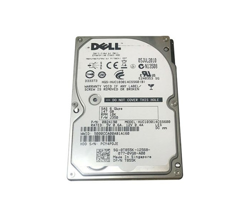 9MDGC |  DELL | 900GB 10000RPM SAS 6GB/S HOT-PLUGGABLE 2.5-INCH HARD DRIVE WITH TRAY FOR POWEREDGE SERVER