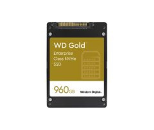 WDS960G1D0D | WESTERN DIGITAL | GOLD ENTERPRISE CLASS 960GB PCI EXPRESS NVME 3.1 X4 U.2 SOLID STATE DRIVE