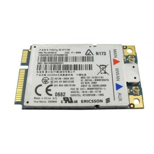 43Y6513 | Ibm | Ericsson F3507G Wireless Wan Card 43Y6513 | Ibm | Ericsson F3507G Wireless Wan Card