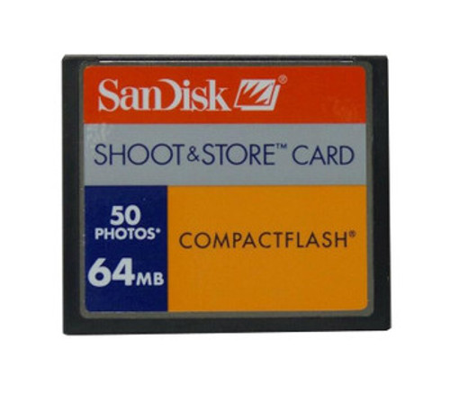 SDCFS64C10 | Sandisk | Shoot & Store 64Mb Compactflash (Cf) Memory Card
