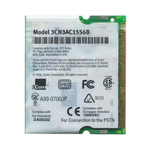 3CN3AC1556B-06 | 3COM | 10/100 Lan With 56K Modem Mini Pci Card