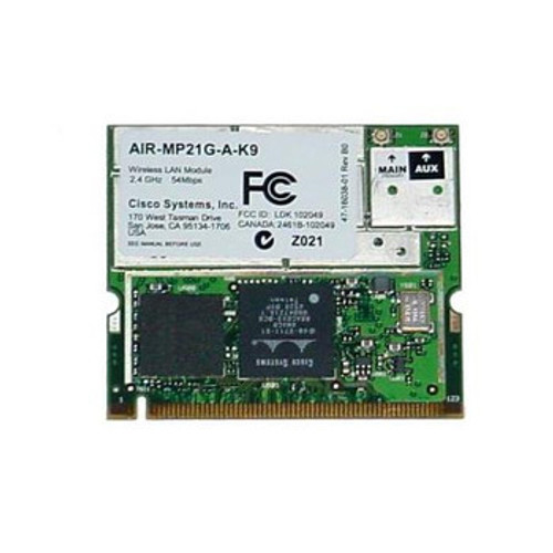 AIR-MP21G-A-K9= | CISCO | 802.11G Configurable Radio Module For Ap1200/Ap1100 Fcc Cnfg