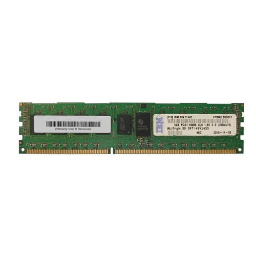 49Y1433 | Ibm | 2Gb 1333Mhz Ddr3 Pc3-10600 Registered Ecc Cl9 240-Pin Dimm Dual Rank Memory 49Y1433 | Ibm | 2Gb 1333Mhz Ddr3 Pc3-10600 Registered Ecc Cl9 240-Pin Dimm Dual Rank Memory
