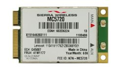 41W1177 | Ibm | Lenovo Mini-Pci Express Wireless Wan Adapter For Thinkpad T60 41W1177 | Ibm | Lenovo Mini-Pci Express Wireless Wan Adapter For Thinkpad T60