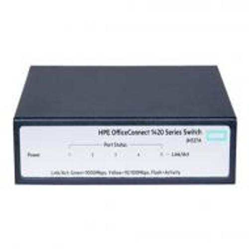 JH327A | Hp | Officeconnect 1420 5-Port 5 X 1000Base-T Rj-45 120/230V Ac Mount Unmanaged Switch