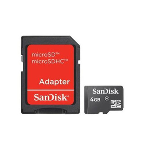 SDSDQ004GA46A | Sandisk | 4Gb Class 4 Microsdhc Flash Memory Card With Sd Adapter