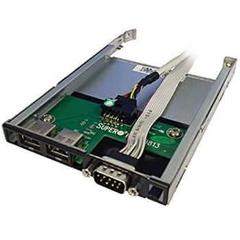 CSE-PT40L-B | SUPERMICRO | Usb Serial Panel Type A Female Usb Db-9 Male Black