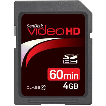 SDSDHV-004G-A15 | Sandisk | 4Gb Video Hd High Capacity Secure Digital Memory Card