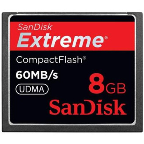 SDCFX-008G-E61 | Sandisk | Extreme 8Gb Compactflash (Cf) Memory Card