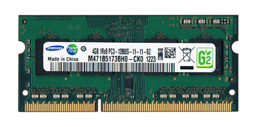 M471B5173BH0-CK0 | Samsung | 4Gb Pc3-12800 Ddr3-1600Mhz Non-Ecc Unbuffered Cl11 204-Pin Sodimm Single Rank Memory Module