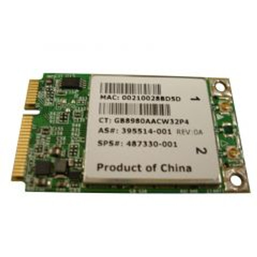 487330-001 | HP | BROADCOM 4322Agn Mini Pci-Express 802.11A/B/G Wireless Lan (Wlan) Network Interface Card 487330-001 | HP | BROADCOM 4322Agn Mini Pci-Express 802.11A/B/G Wireless Lan (Wlan) Network Interface Card