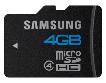 MB-MS4GA/US | SAMSUNG | 4Gb Class 4 MICROsdhc Flash Memory Card