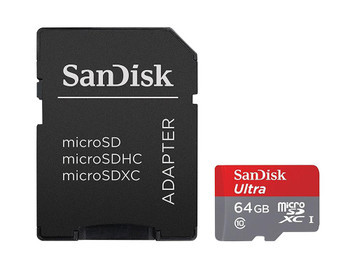 SDSQUSC-064G-APCIA | Sandisk | Ultra Plus 64Gb Class10 Microsdxc Uhs-I U1 Flash Memory With Adapter