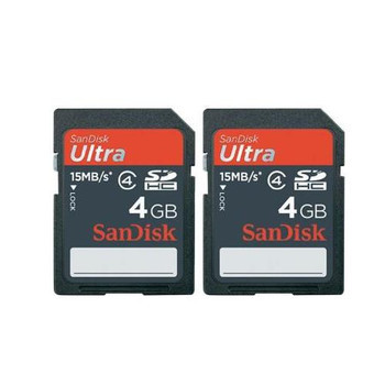 SDSDH-004G-U46L2 | Sandisk | Ultra 4Gb Class 4 Secure Digital High Capacity (Sdhc) Flash Memory Card (2-Pack)