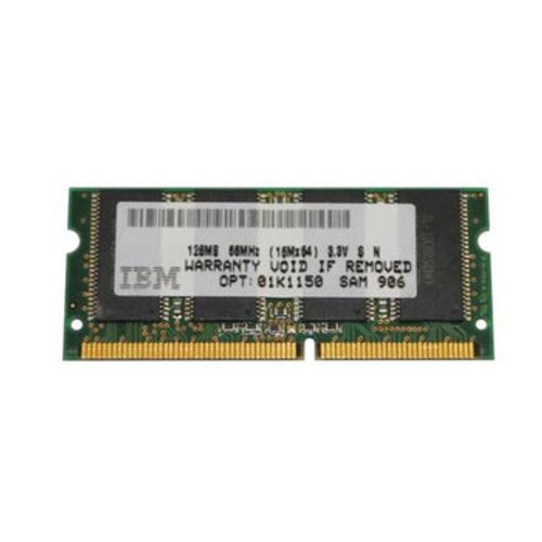 01K1150 | Ibm | 128Mb Sodimm Non Parity Pc 66 66Mhz Memory