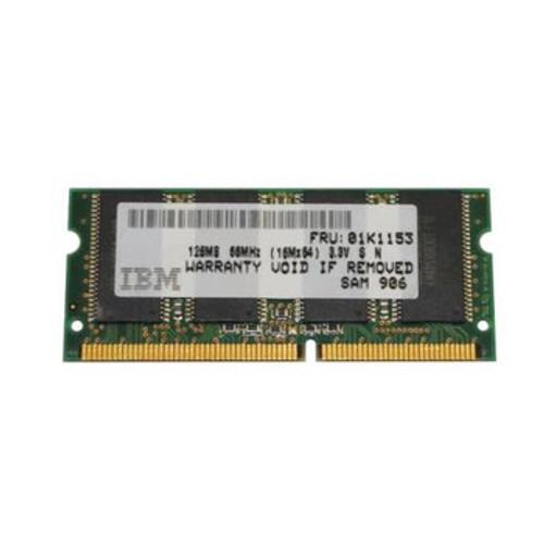 01K1153 | Ibm | 128Mb Sodimm Non Parity Pc 66 66Mhz Memory