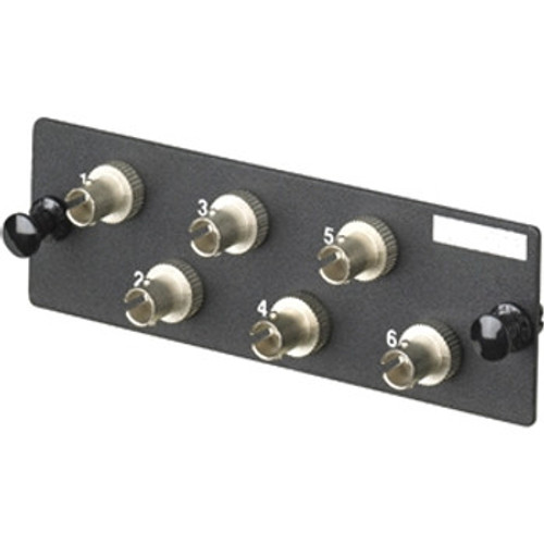 FAP6WST | PANDUIT | Fiber Adapter Panel With Six Feed-Thru St ConNECtors