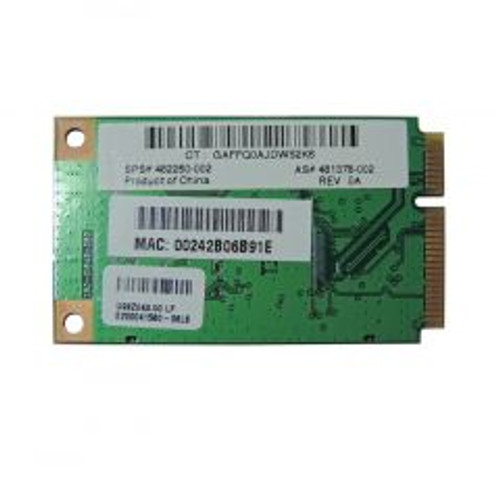 481378-002 | HP | Mini Pci 802.11A/G/N Wireless Lan Network Adapter Card