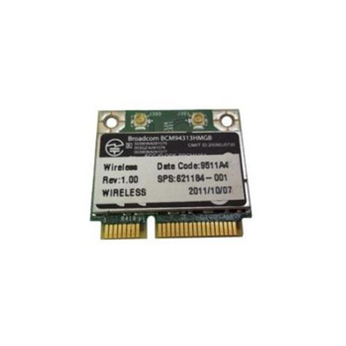 621184-001 | Hp | Wlan 802.11B/G/N + Bluetooth Combo Card 621184-001 | Hp | Wlan 802.11B/G/N + Bluetooth Combo Card