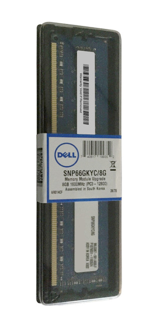 SNP66GKYC/8G-A1 | Dell | 8Gb Pc3-12800 Ddr3-1600Mhz Non-Ecc Unbuffered Cl11 240-Pin Dimm Dual Rank Memory Module