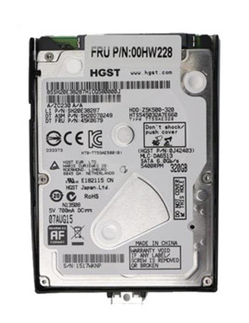 00HW228 | LENOVO | 320Gb 5400Rpm Sata 3Gbps 2.5-Inch Internal Hard Drive