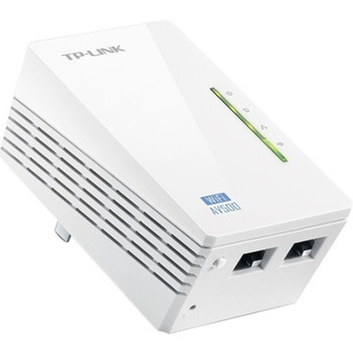 TL-WPA4220 | Tp Link | 300Mbps Wireless Av500 Powerline Extender 500Mbps Powerline Datarate 2 Fast Ethernet Ports Homeplug Av Plug And Play Wifi Clone