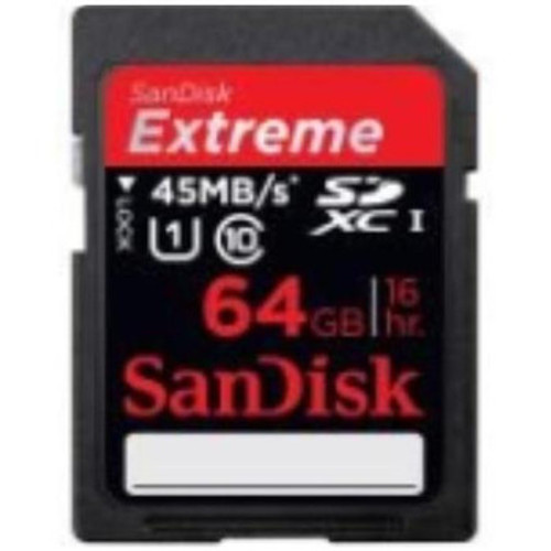 SDSDXNE-064G-GNCIN | Sandisk | Extreme 64Gb Class 10 Sdxc Uhs-I (U3) Flash Memory Card