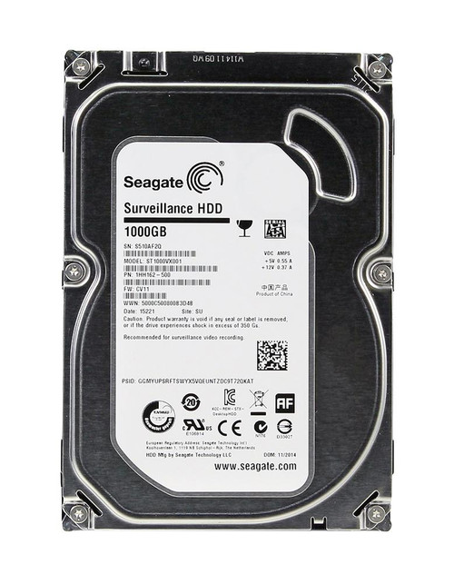 ST1000VX001 | Seagate | Surveillance 1Tb 5900Rpm Sata 6Gbps 64Mb Cache 3.5-Inch Internal Hard Drive