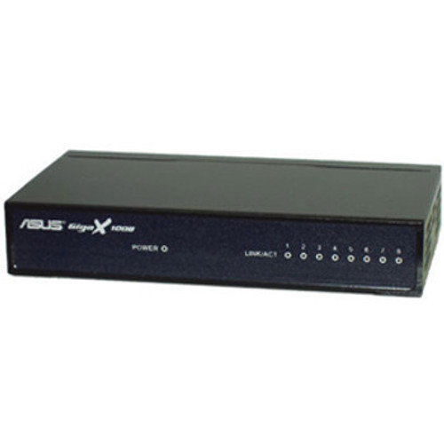 GIGAX1008 | ASUS | Gigax 1008 Ethernet Switch 8-Ports 8 X Rj-45 10/100Base-Tx