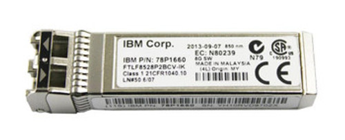 78P1660 | Ibm | 8.5Gbps Multi-Mode Fiber 150M 850Nm Duplex Lc Connector Sfp+ Transceiver Module