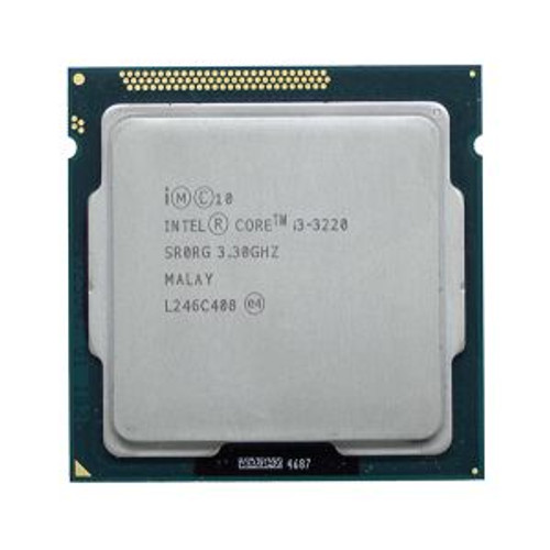 SR0RG | Intel | Core I3-3220 Dual-Core 3.30Ghz 5.00Gt/S Dmi 3Mb L3 Cache Socket Lga1155 Desktop Processor
