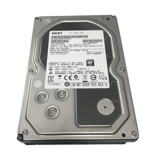 HDN726060ALE610 | Hitachi |Hgst  Deskstar Nas 6Tb 7200Rpm Sata 6Gbps 128Mb Cache (512E) 3.5-Inch Internal Hard Drive
