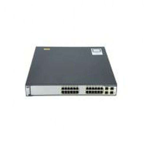 WS-C3750G-24PS-S | Cisco | Catalyst 24-Port 10/100 Layer-3 Managed Stackable Gigabit Ethernet Switch