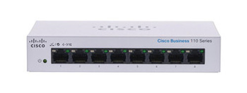 CBS110-8T-D-EU | CISCO | 110 Cbs110-8T-D Ethernet Switch 8 Ports 2 Layer Supported 4.13 W Power Consumption Twisted Pair Desktop Wall Mountable