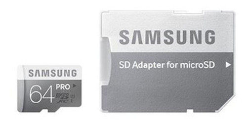 MB-MG64DA/CA | SAMSUNG | Pro 64Gb Class 10 MICROsdxc Uhs-I Flash Memory Card