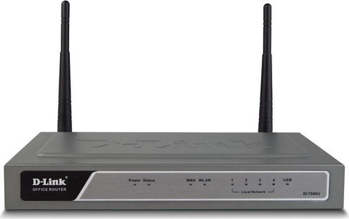 DI-724GU | D-LINK | Wireless 108G Qos Gigabit Office Router 4 X 10/100/1000Base-Tx, 1 X 10/100Base-Tx, 1 X Ieee 802.11B/G Wireless Broadband Router DI-724GU | D-LINK | Wireless 108G Qos Gigabit Office Router 4 X 10/100/1000Base-Tx, 1 X 10/100Base-Tx, 1 X Ieee 802.11B/G Wireless Broadband Router