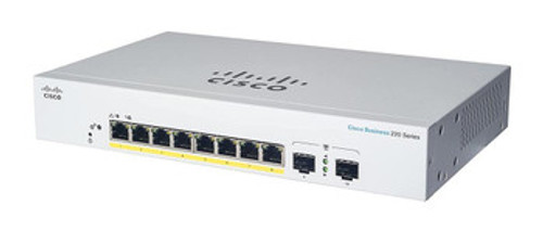 CBS220-8P-E-2G-NA | CISCO | Business Cbs220-8P-E-2G Ethernet Switch 8 Ports Manageable Gigabit Ethernet 10/100/1000Base-T 1000Base-X 2 Layer Su
