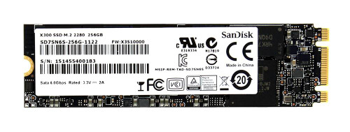 SD7SN6S-256G-1122 | Sandisk | X300 256Gb Tlc Sata 6Gbps M.2 2280 Internal Solid State Drive (Ssd)
