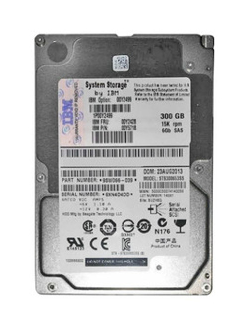 00Y2428-RF | LENOVO | 300Gb 15000Rpm Sas 6Gbps 2.5-Inch Internal Hard Drive For Storwize V3700