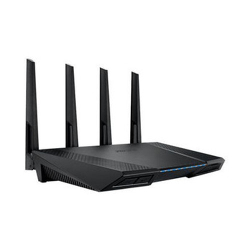 90IG00W0-BM3G10 | ASUS | Rt-Ac87U Dual-Band 4X4 Ac2400 Wifi 4-Ports Gigabit Router With Aiprotection Powered By Trend MICRO