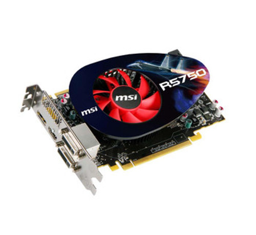 00V208-003R | MSI | Radeon Hd 5750 1Gb Gddr5 128-Bit Pci Express 2.1 X16 Hdcp Ready Crossfirex Support Video Graphics Card