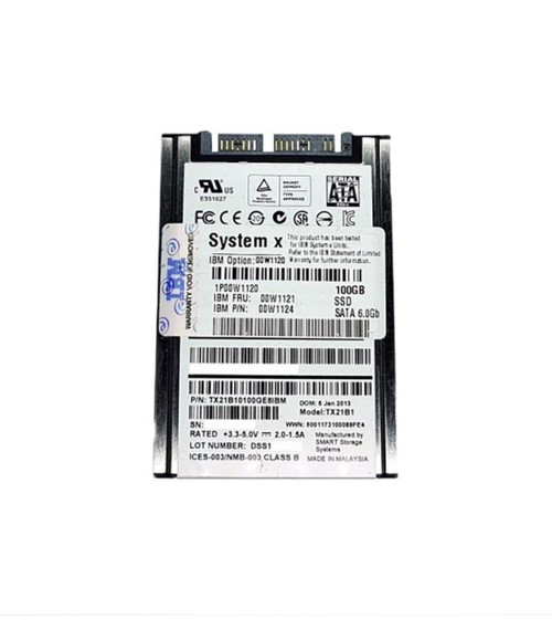 00W1120 | Ibm | 100Gb Multi-Level Cell (Mlc) Sata 6Gb/S 1.8-Inch Solid State Drive 00W1120 | Ibm | 100Gb Multi-Level Cell (Mlc) Sata 6Gb/S 1.8-Inch Solid State Drive