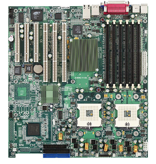 X5DPL-IGM | SUPERMICRO | Dual Socket Mpga604 Intel E7501 Chipset Dual Intel Xeon Processors Support Ddr 6X Dimm Extended-Atx Server Motherboard X5DPL-IGM | SUPERMICRO | Dual Socket Mpga604 Intel E7501 Chipset Dual Intel Xeon Processors Support Ddr 6X Dimm Extended-Atx Server Motherboard