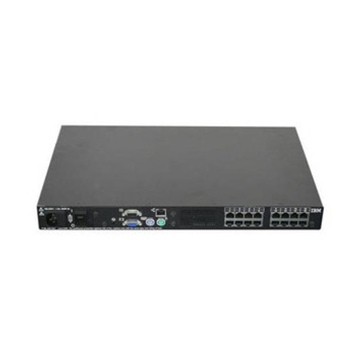 32P1653 | Ibm | Netbay 16-Ports Rj-45 D-Sub (Db-9) 1U Rack-Mountable Remote Console Manager Kvm Switch