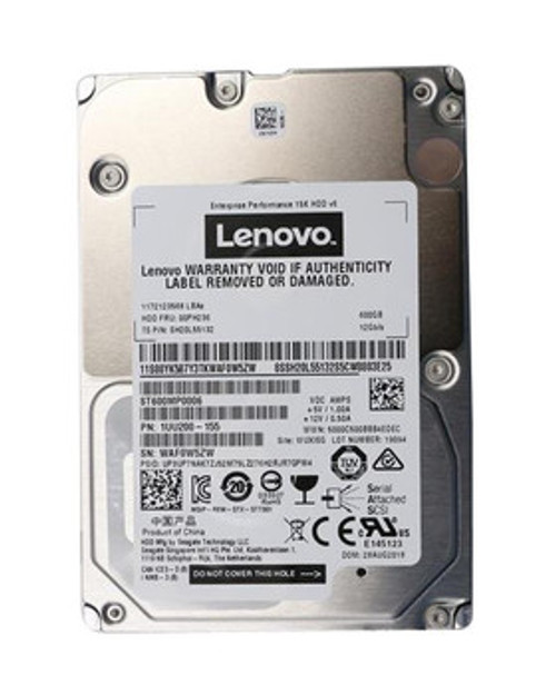 00PH236 | LENOVO | 600Gb 15000Rpm Sas 12Gbps 256Mb Cache (512N) 2.5-Inch Internal Hard Drive
